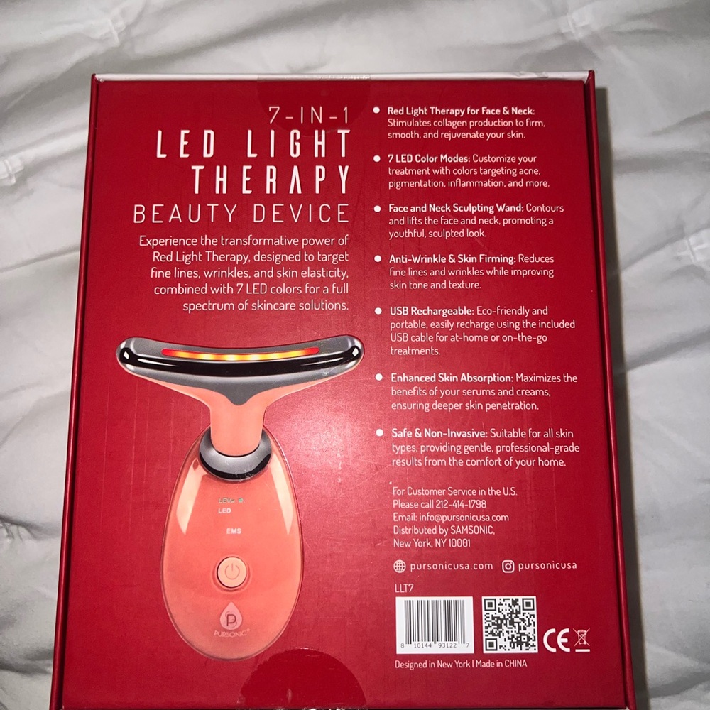 Orange LED Light Therapy Beauty Device - Picture 2 of 2